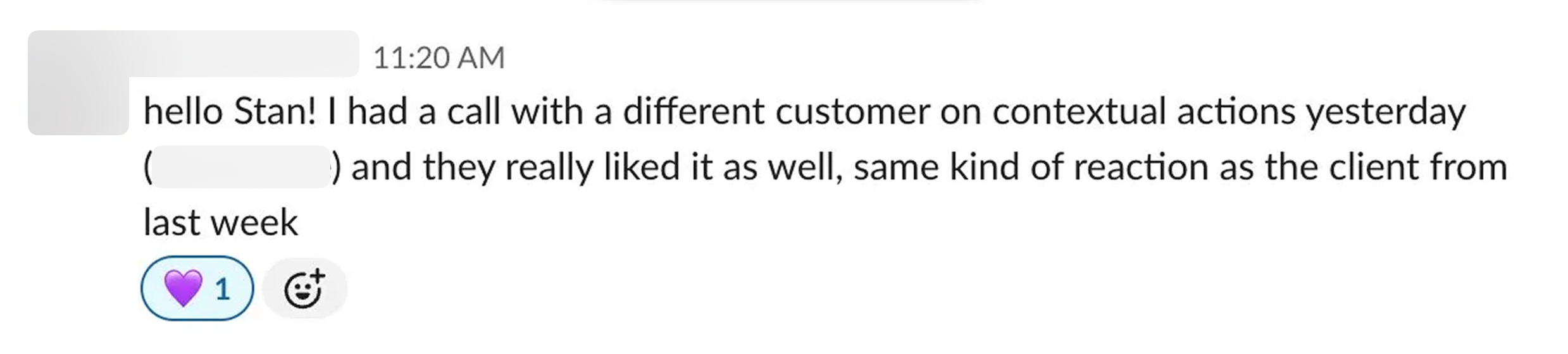 CSM Slack feedback